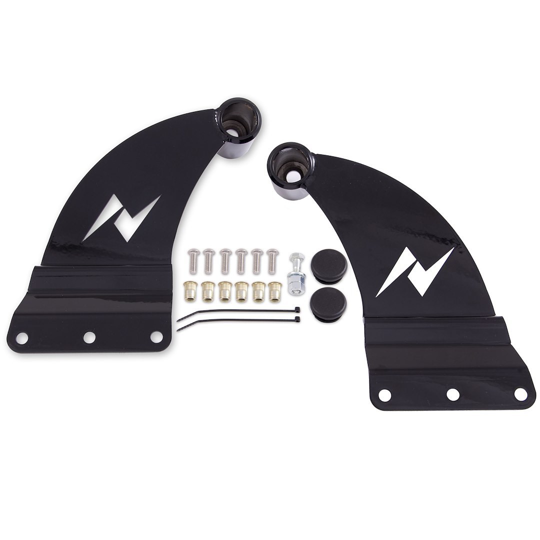 Anzo USA Light Bar Mounting Kit, Mounts 52 Inch Light Bar (part Number 881030) to Roof, Black with Anzo Logo, Set of 2 – 851041