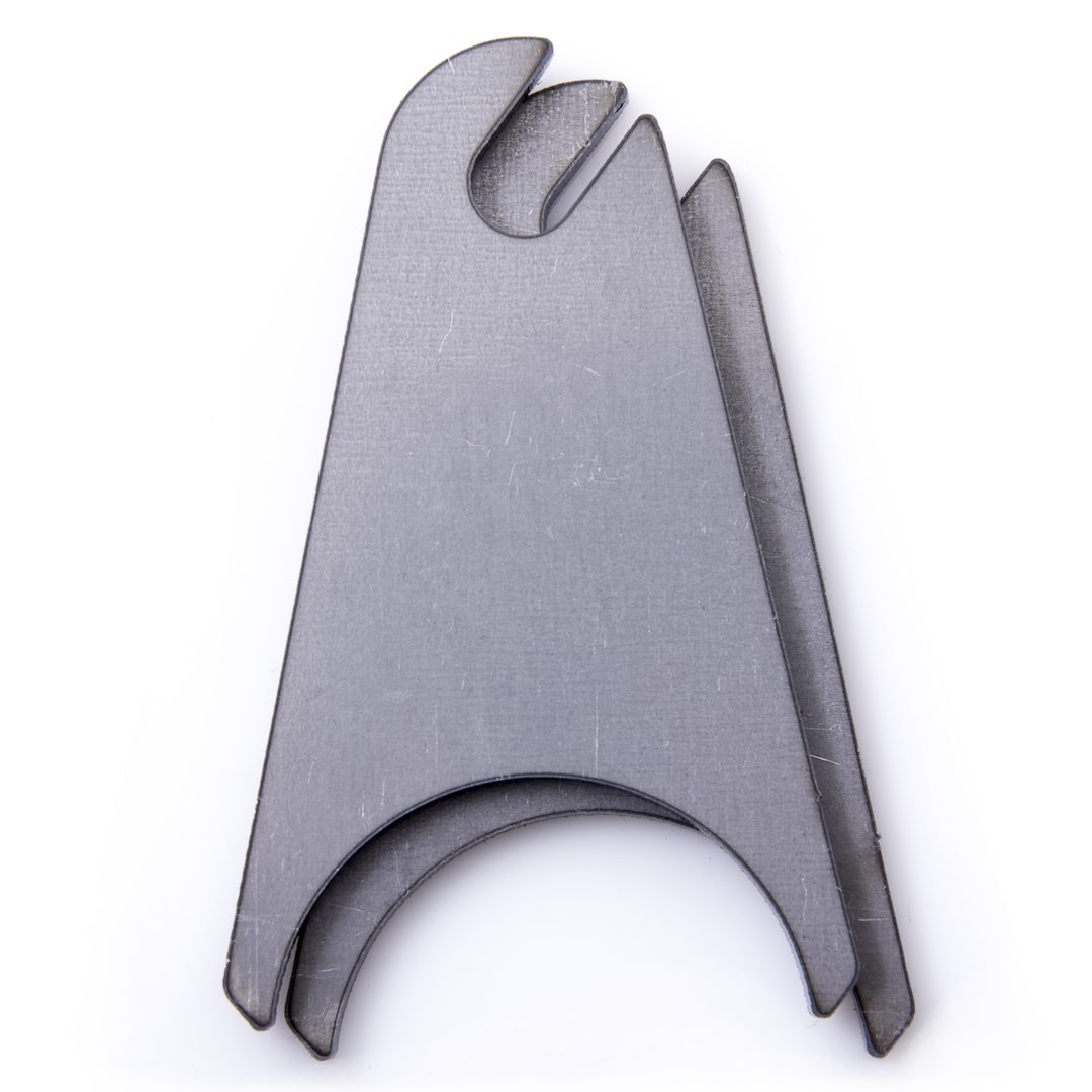 Anzo USA Driving/ Fog Light Mounting Bracket, Weld-On, Slotted Tab for 2 Inch Diameter Tube, Mounts One Light, Raw Metal, Set of 2 – 851045