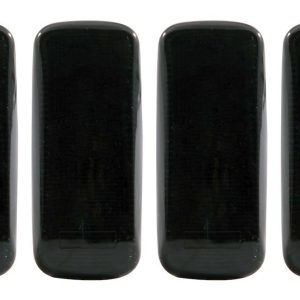 Anzo USA Side Marker Light – LED, Fender Mount, Smoked Lens, Gray Trim, 2 with Red Bulbs/ 2 with Amber Bulb, Set of 4 – 861107