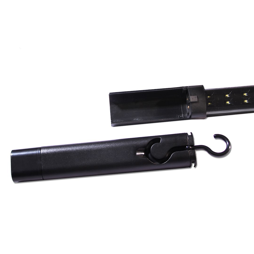 Anzo USA Light Bar, LED, 60 Inch Length, White, Clear Lens, Black Housing, Universal Mount, With Flashlight IN End of Bar – 861135