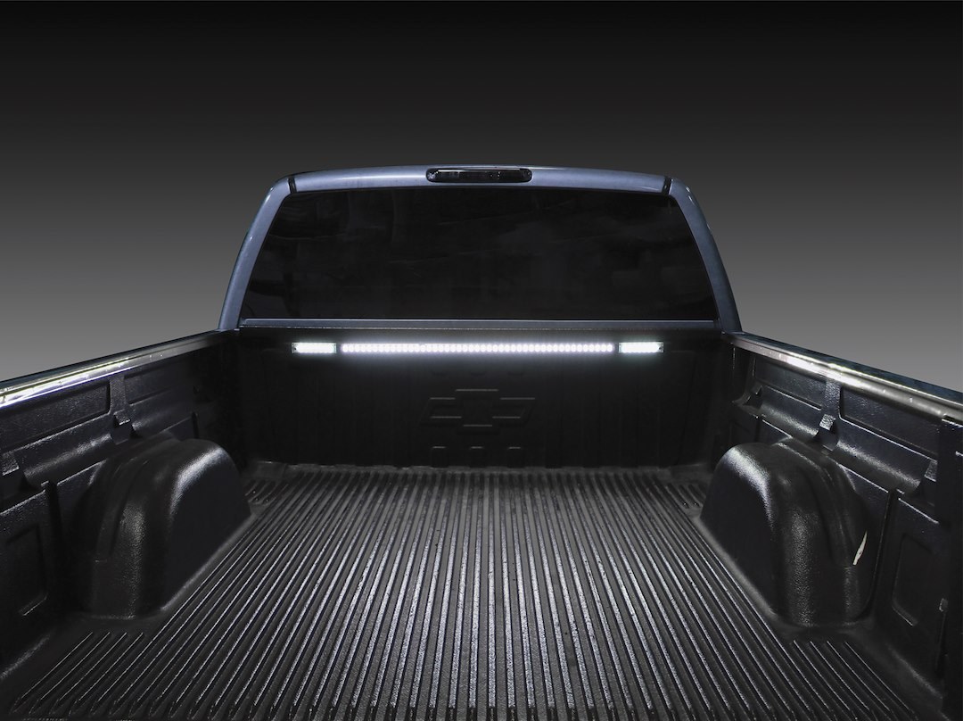 Anzo USA Light Bar, LED, 60 Inch Length, White, Clear Lens, Black Housing, Universal Mount, With Flashlight IN End of Bar – 861135