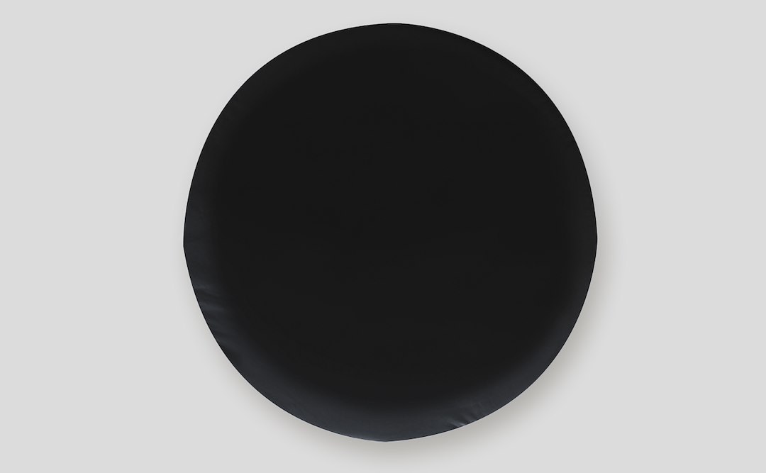 Adco Spare Tire Cover, Fits 29-3/4 Inch Diameter Tires, Plain, Black, Vinyl, With Hollow Bead Welt Cord and Elasticized Back – 1734