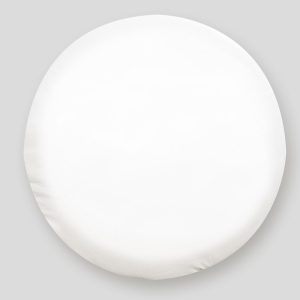 Adco Spare Tire Cover, Fits 27 Inch Diameter Tires, Plain, Polar White, Vinyl, With Hollow Bead Welt Cord and Elasticized Back – 1757