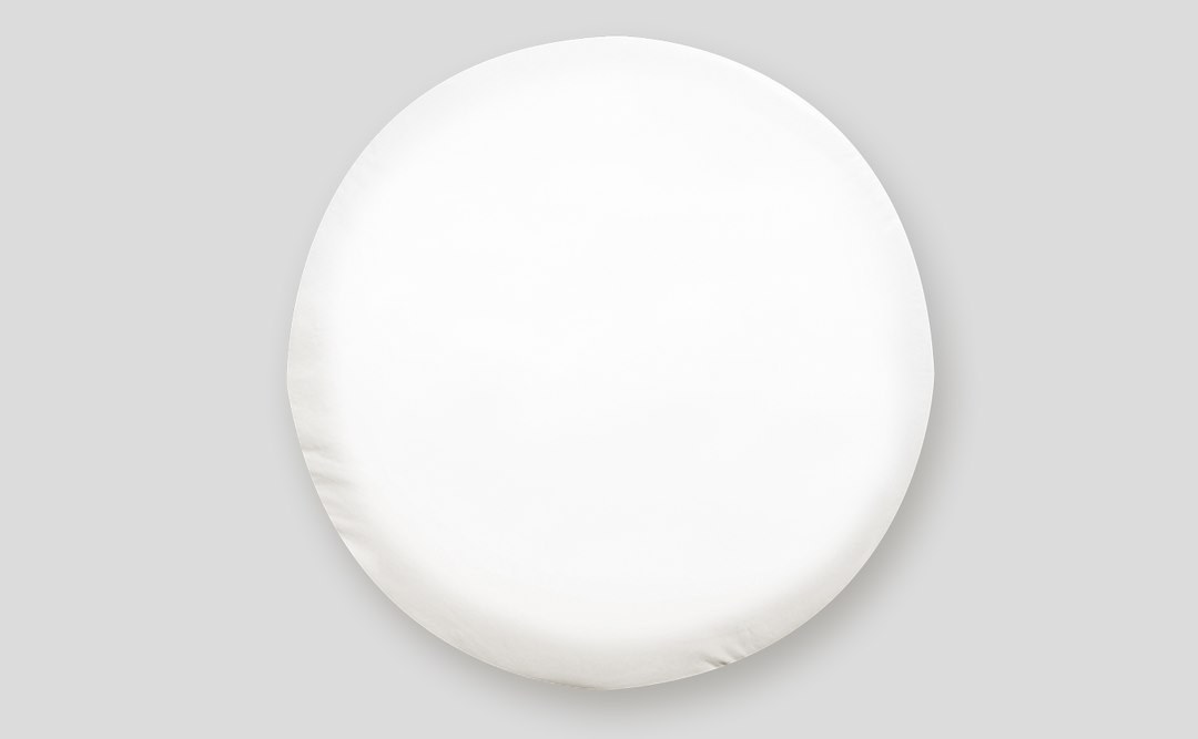 Adco Spare Tire Cover, Fits 27 Inch Diameter Tires, Plain, Polar White, Vinyl, With Hollow Bead Welt Cord and Elasticized Back – 1757