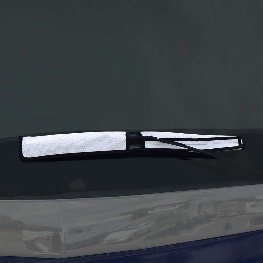 Adco Mirror and Wiper Blade Cover Set, For Class a Bus, White, Fabric, With 2 Wiper Covers/ 2 Mirror Covers and Storage Bag – 3678