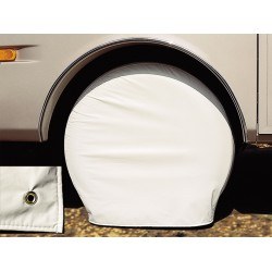Adco Tire Cover, Single Tire Cover, Fits 40 Inch to 42 Inch Diameter Tires, Slip on, Polar White, Vinyl, Set of 2 – 3949