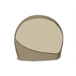 Adco Tire Cover, Designer Series, Single Tire Cover, Fits 36 Inch to 39 Inch Diameter Tires, Slip on, Two-Tone Brown, Vinyl, Set of 4 – 3960