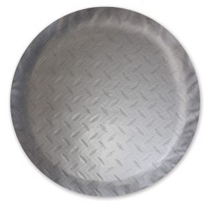 Adco Spare Tire Cover, Fits 27 Inch Diameter Tires, Diamond Plated Steel Design, Vinyl – 9757