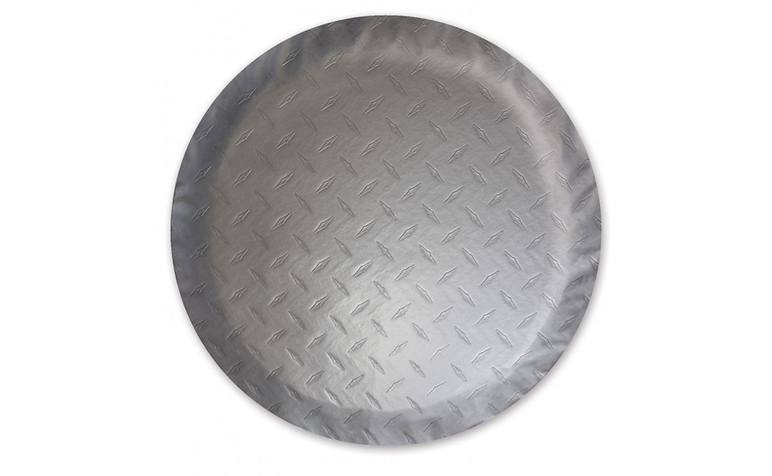 Adco Spare Tire Cover, Fits 27 Inch Diameter Tires, Diamond Plated Steel Design, Vinyl – 9757