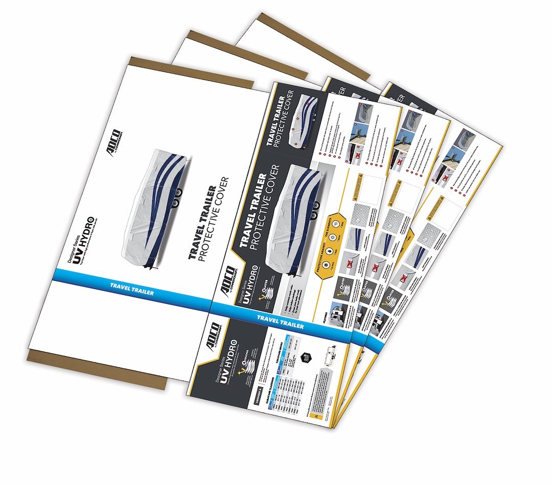 Adco Point of Purchase Display, UV Hydro Empty Box Set, 3 Piece Combo – D0053