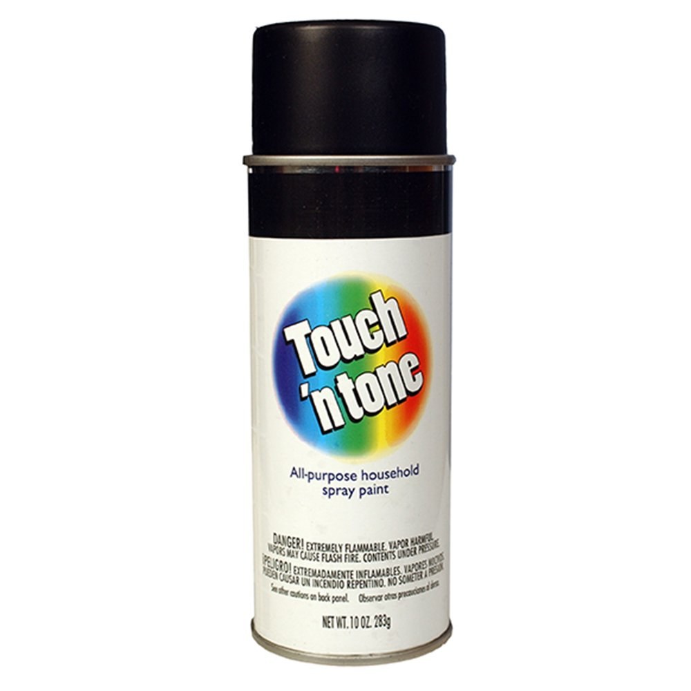 AP Products Multi Purpose Paint, Touch N Tone, Flat Black, 10 Ounce Aerosol Can, Used for All Purpose Household Applications – 003-55275