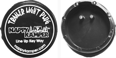 AP Products Trailer Plug Cover, Use to Power Your Trailer Clearance Lights and Also to Protect Plug from Dirt/ Bugs and Corrosion, Black – 008-100