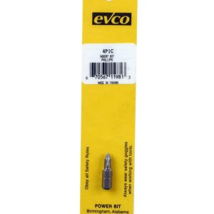AP Products Screw Bit, #1 Point Size/ 1/4 Inch X 2 Inch Bit Size, Phillips Power Bit, Carded – 009-42P1C