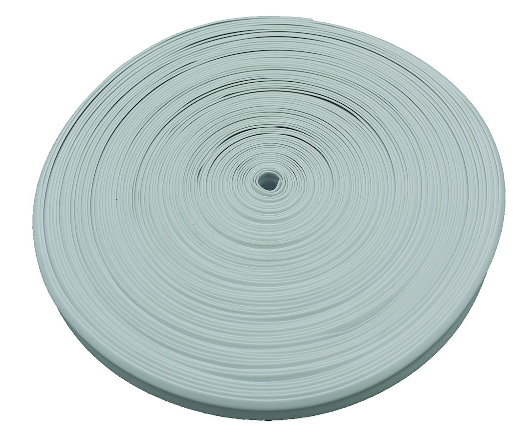 AP Products Trim Molding Insert, Used for Trim Molding, 1 Inch Width X 100 Foot Length, Vinyl, White – 011-306