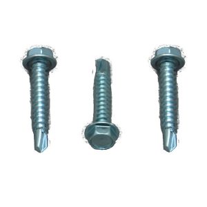 AP Products Screw, Self Tapping Type, #8 X 1 Inch Length, Unslotted Hex Washer Head, Case of 50, Zinc Coated – 012-DP50 8X1