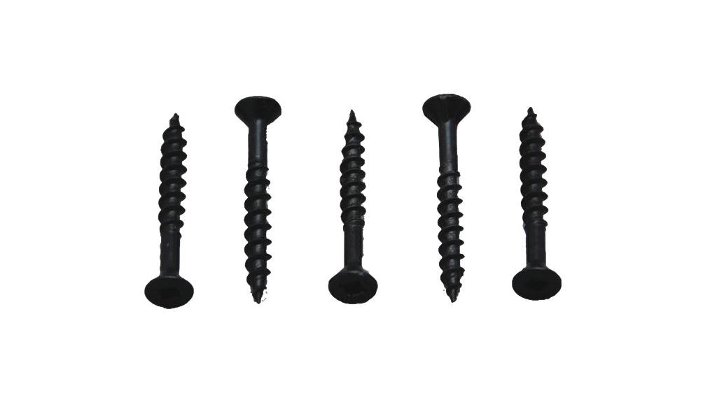 AP Products Screw, Square Recess, #8 X 2 Inch Length, Flat Head, Black, Set of 25 – 012-FSQ25BL 8 X 2