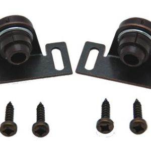 AP Products Access Door Latch, Use to Keep Cabinet Doors Closed, Friction, Black, Set of 2 – 013-037