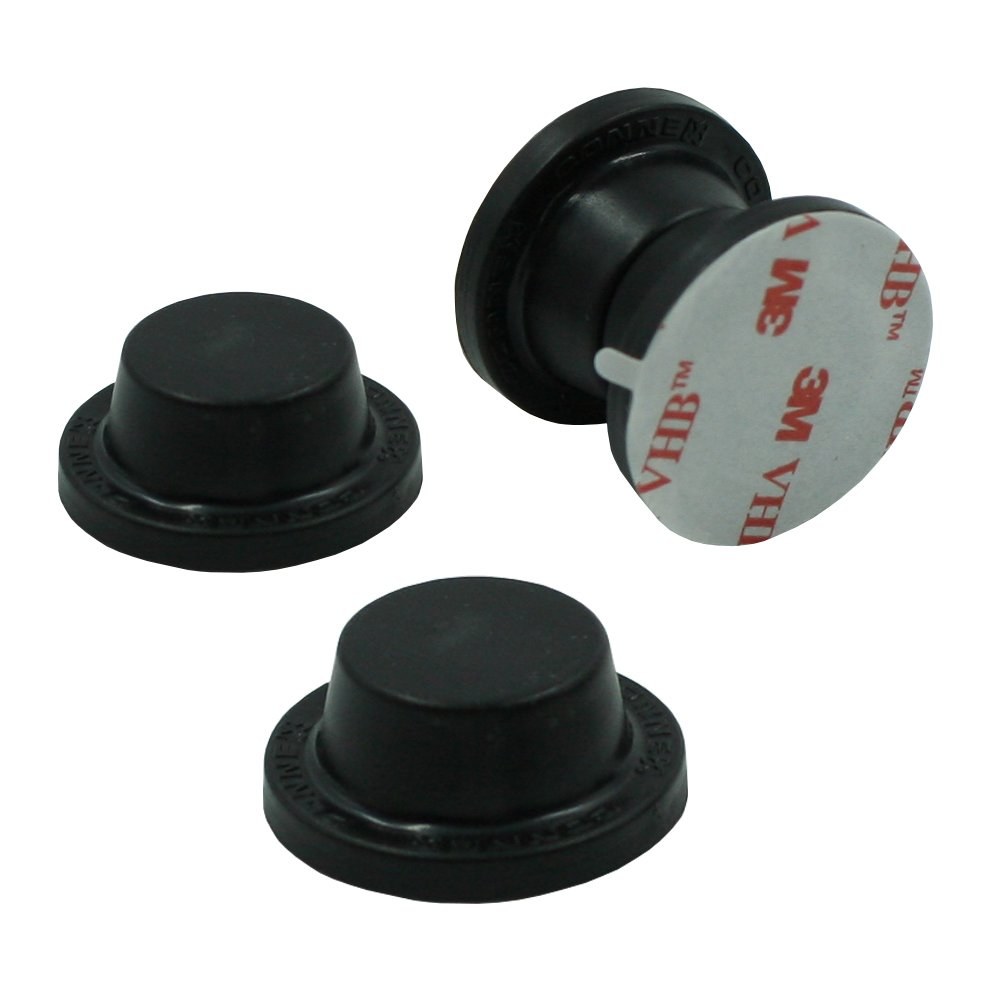 AP Products Door Holder, For Interior Cabinet and Exterior Baggage/ Storage Compartments Applications, Black, Rubberized Magnet, Set of 2 – 013-09802