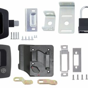 AP Products Entry Door Lock, Keyed-A-Like Deluxe Lock Kit 3, Paddle Type, Black – 013-6203