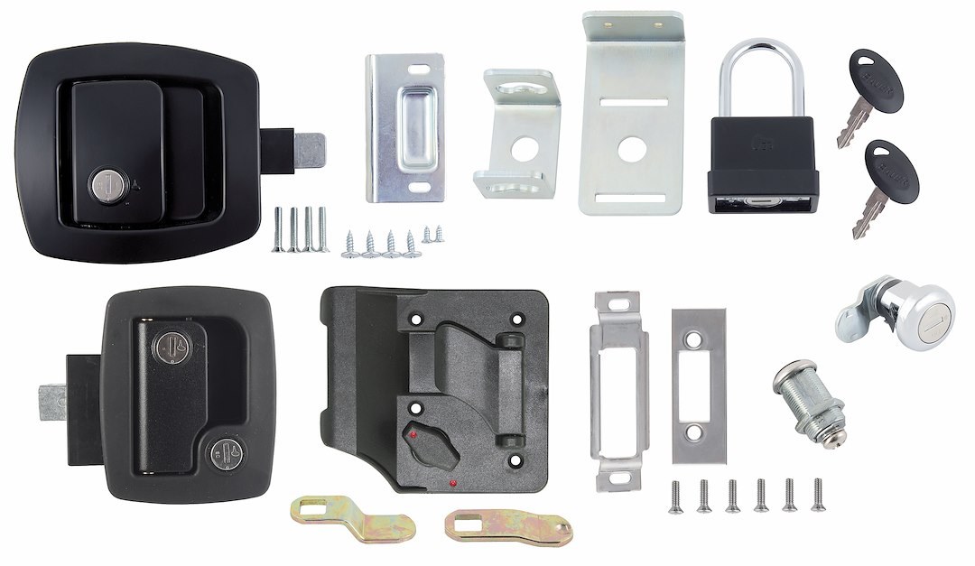 AP Products Entry Door Lock, Keyed-A-Like Deluxe Lock Kit 3, Paddle Type, Black – 013-6203