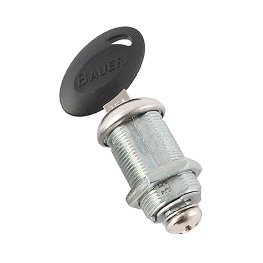 AP Products Lock Cylinder, For Baggage Compartment Doors, Keyed Bauer Cam Lock, 1-1/8 Inch Length, Single with Key – 013-674