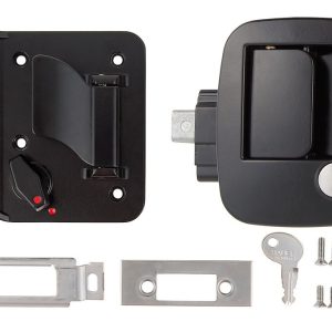 AP Products Entry Door Lock, Bauer, Replacement for Bauer Entry Door Lock for Horse Trailers, 2-3/4 Inch Wide X 3-1/2 Inch High Cut Out – 013-688