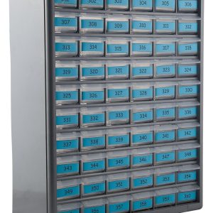 AP Products Key Storage Case, Bauer, Cabinet with Drawers, 21 Inch Width X 21 Inch Height X 9 Inch Depth, Gray – 013-689