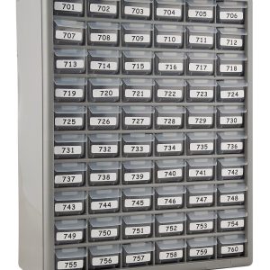 AP Products Key Storage Case, Bauer RV700, Cabinet with Drawers, Gray, With 5 Keys Each of 60 Key Codes Numbering 701 to 760 – 013-699