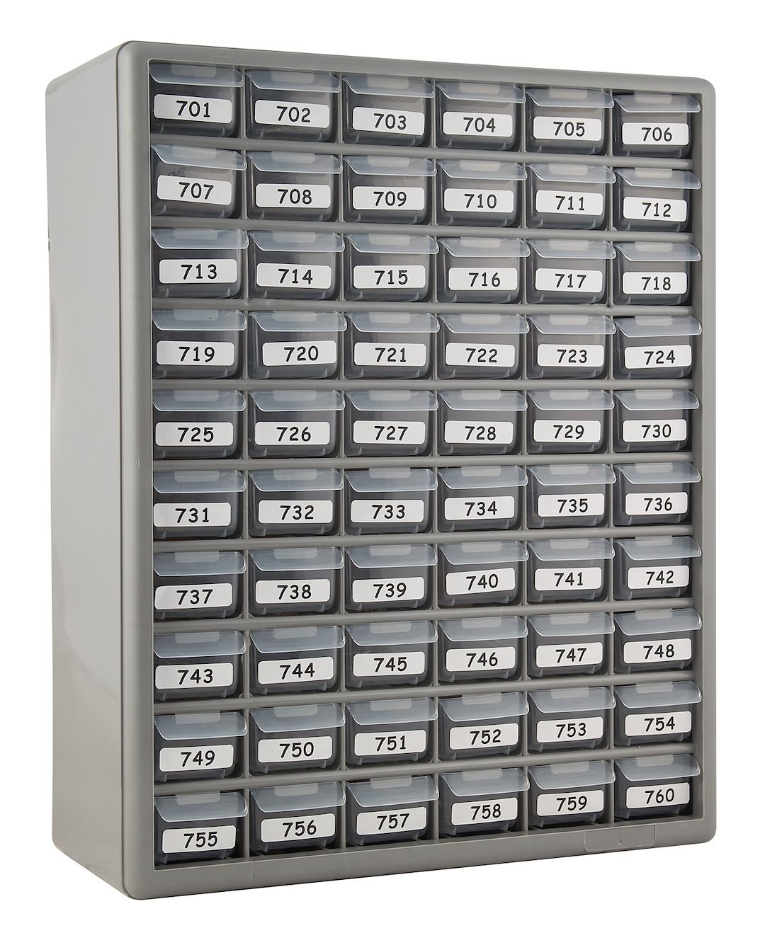 AP Products Key Storage Case, Bauer RV700, Cabinet with Drawers, Gray, With 5 Keys Each of 60 Key Codes Numbering 701 to 760 – 013-699