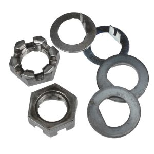 AP Products Trailer Spindle Nut, With 2 D-Flat Spindle Washer/ 2 Tang Washer and 2 Slotted Spindle Nuts – 014-119335