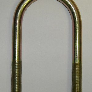 AP Products Leaf Spring Axle U Bolt, 5.10 Inch Length, 2.38 Inch Width, Round, 1/2 Inch – 20 Thread Size – 014-122073