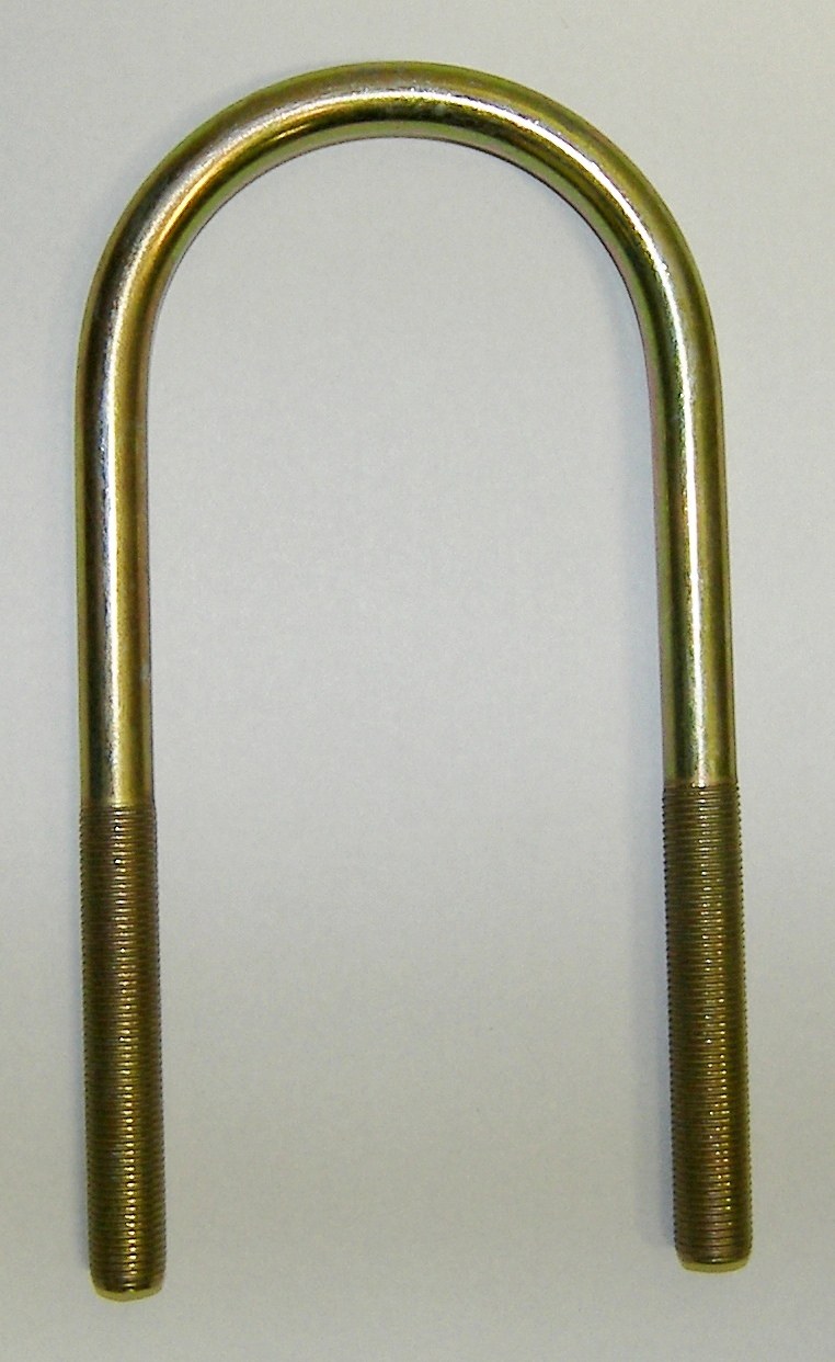 AP Products Leaf Spring Axle U Bolt, 7-1/4 Inch Length, 3.00 Inch Width, Round, 1/2 Inch – 20 Thread Size – 014-132049