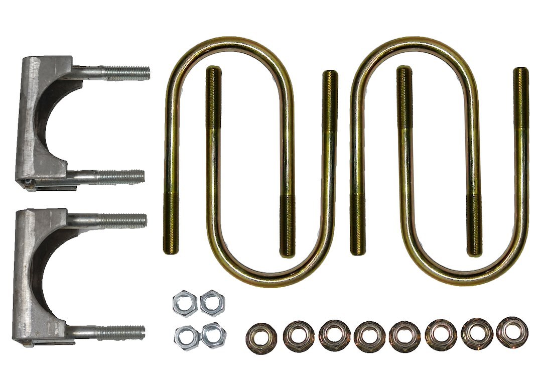 AP Products Leaf Spring Over Axle Conversion Kit, Fits 3 Inch Axle, With Four U Bolts/ Bottom Clamps/ Mounting Nuts – 014-162753
