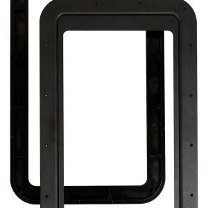 AP Products Entry Door Window Frame, Thin Shade, For Thin Shade Window Shade, Inner and Outer Frame, With Seal, Black – 015-2014782