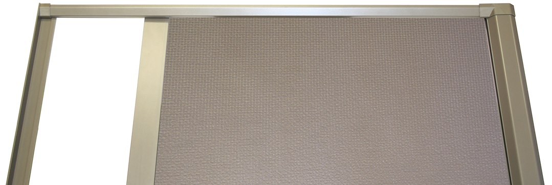 AP Products Shower Door, Retractable, 36 Inch Width X 64 Inch Height, With Integrated Handle, Translucent Screen and Powder Coated Frame – 015-3301