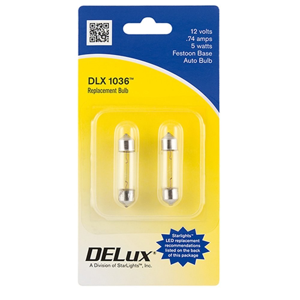 AP Products Multi Purpose Light Bulb, Incandescent, Festoon Base, Sx 1036 Model Bulb, Set of 2 – 016-02-1036