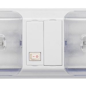 AP Products Interior Light, Brilliant Light ™, Double Ceiling Light, Double Clear Lens with 921 Incandescent Bulb, Single – 016-BL3001