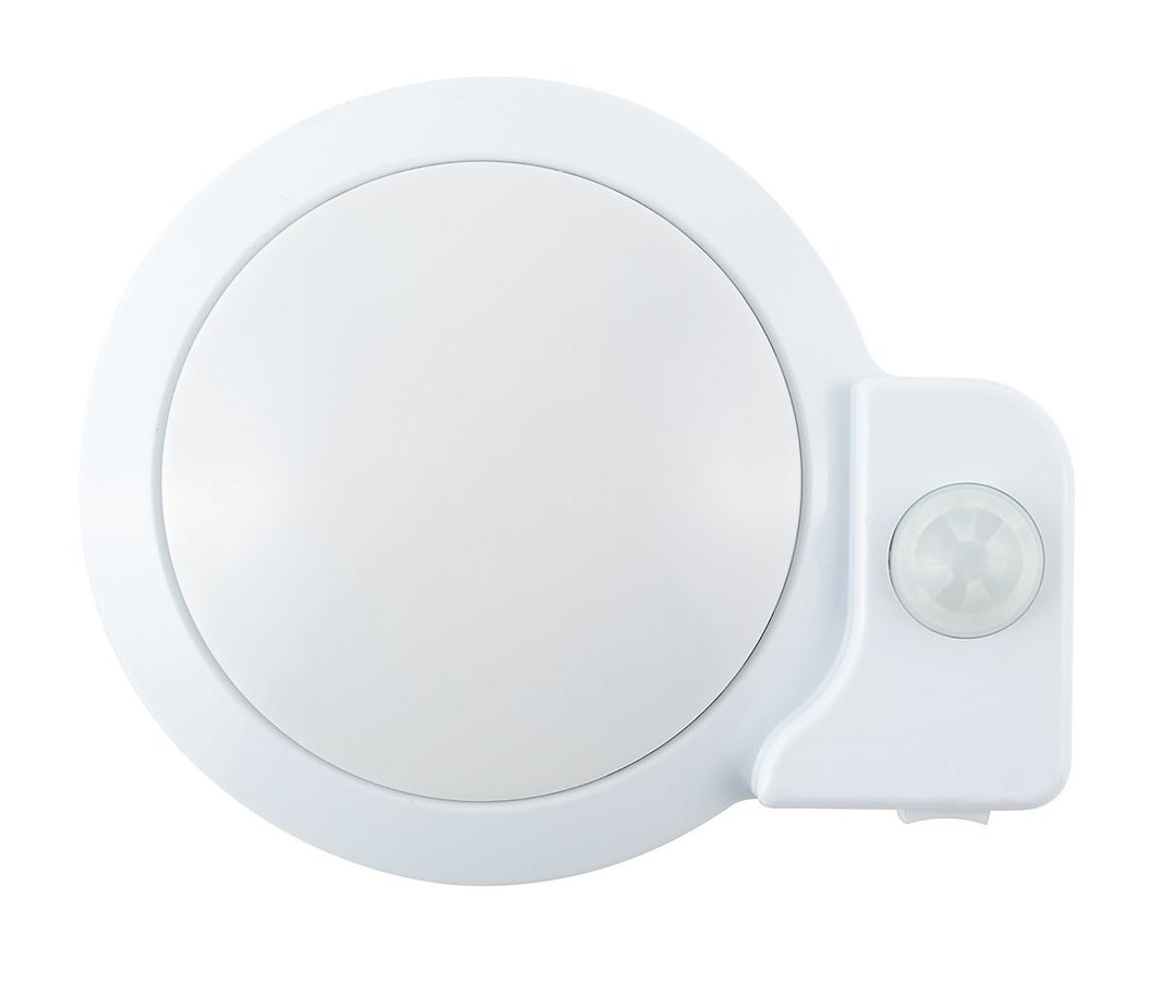 AP Products Interior Light – LED, Starlights ™, Solarion 300 ™ LED Motion Sensor Light, 4-7/8 Inch Diameter, Brushed Nickel – 016-SON 301
