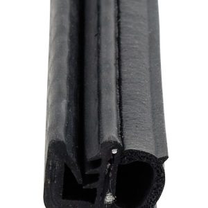 AP Products Door Window Channel Seal, Single Bulb Seal, Mounts with Slide on Clip, 3/4 Inch Width X 7/16 Inch Height X 28 Foot Long, Black – 018-1509