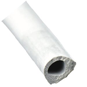 AP Products Door Window Channel Seal, Non Ribbed D Seal, Mounts with White Psa Tape, 1/2 Inch Width X 3/8 Inch Height X 50 Foot Length – 018-204