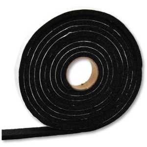 AP Products Multi Purpose Weather Stripping, Roll, 3/16 Inch Thickness X 3/8 Inch Width X 10 Foot Length, Black, Single – 018-3163810