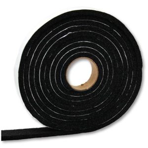 AP Products Multi Purpose Weather Stripping, Roll, 3/16 Inch Thickness X 3/8 Inch Width X 50 Foot Length, Black, Single – 018-3163817
