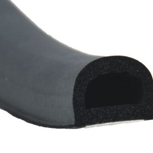 AP Products Door Window Channel Seal, Non Ribbed D Seal, Mounts with White Psa Tape, 3/4 Inch Width X 1/2 Inch Height X 50 Foot Length – 018-318