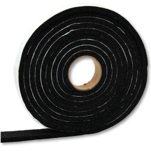 AP Products Multi Purpose Weather Stripping, Roll, 3/8 Inch Thickness X 3/4 Inch Width X 50 Foot Length, Black, Single – 018-383410