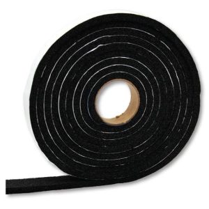 AP Products Multi Purpose Weather Stripping, Roll, 5/16 Inch Thickness X 1/2 Inch Width X 50 Foot Length, Black, Single – 018-5161250