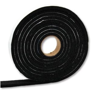 AP Products Multi Purpose Weather Stripping, Roll, 5/16 Inch Thickness X 3/4 Inch Width X 10 Foot Length, Black, Single – 018-5163410