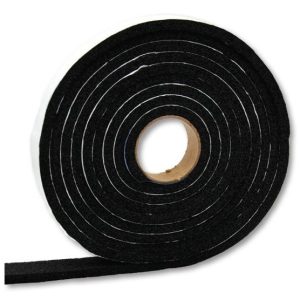 AP Products Multi Purpose Weather Stripping, Roll, 5/16 Inch Thickness X 3/4 Inch Width X 50 Foot Length, Black, Single – 018-5163450