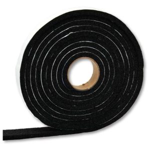 AP Products Multi Purpose Weather Stripping, Roll, 5/16 Inch Thickness X 3/8 Inch Width X 10 Foot Length, Black, Single – 018-5163810