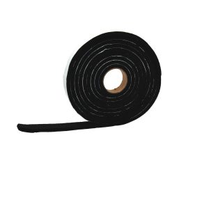 AP Products Multi Purpose Weather Stripping, Roll, 5/32 Inch Thickness X 1 Inch Width X 50 Foot Length, Black, Single – 018-532150
