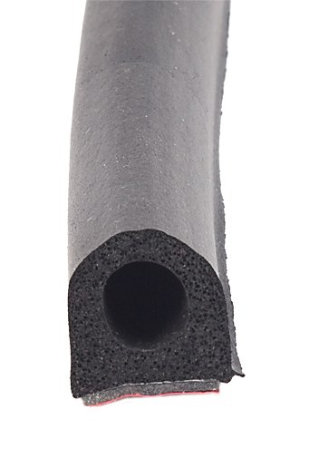 AP Products Door Window Channel Seal, Non Ribbed D Seal, Mounts with Red Hats Tape, 3/4 Inch Width X 3/4 Inch Height X 50 Foot Length – 018-663